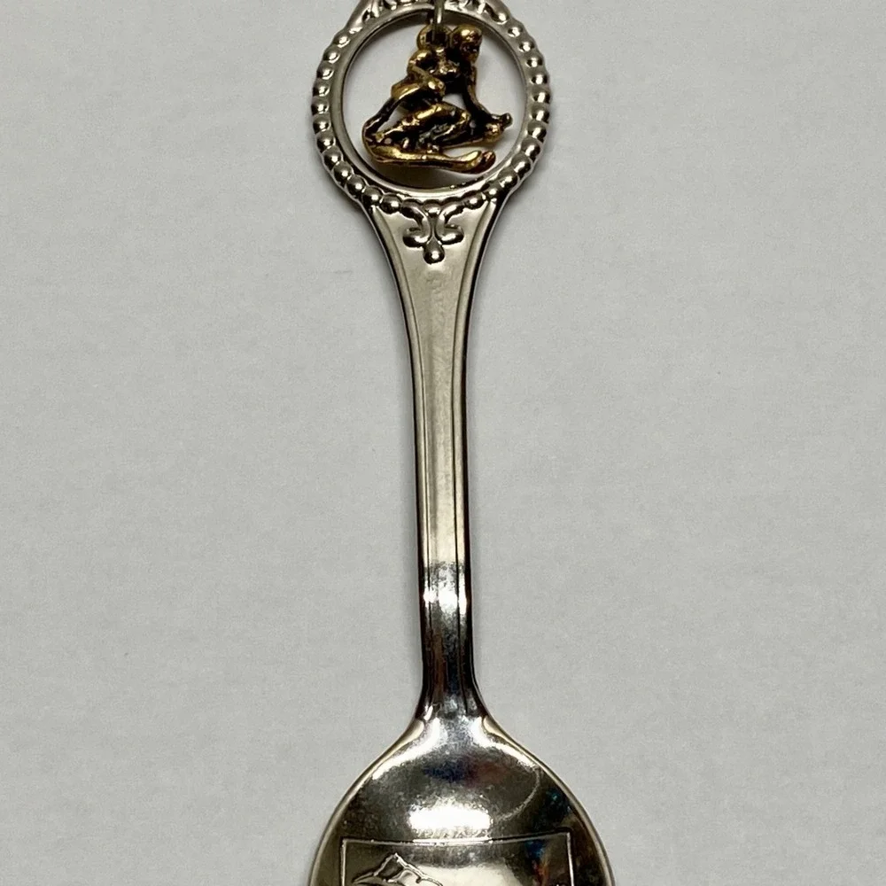 Vintage Colorado Rockies Travel Souvenir Silver Tone 4.5